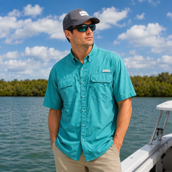 Columbia Other - Columbia PFG Mens Short Sleeve Fishing Shirt